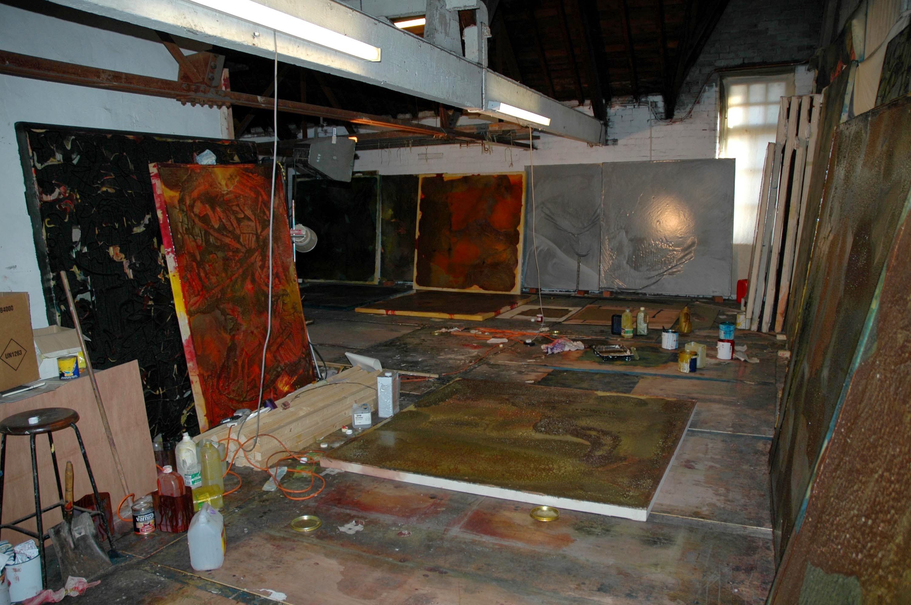 stills from inside the studio, 2008-2010 - Derek Hill - Artist